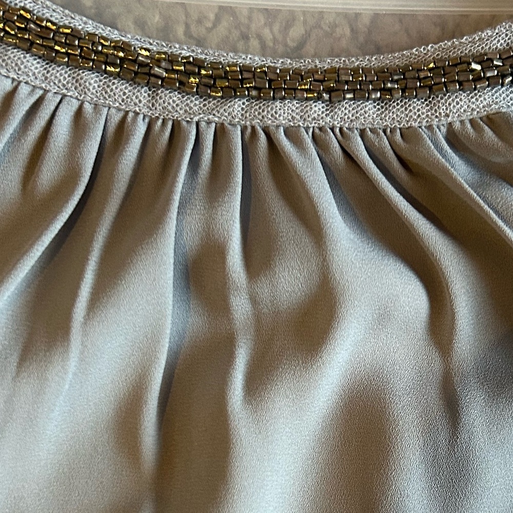 Express Silver/Grey Tank with Embellishments